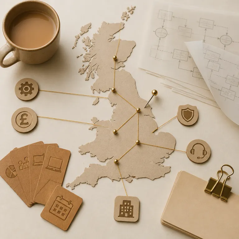 Strategic business function mapping for consultants working with UK office managers